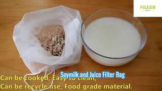 Sojamilch- und Saftfilterbeutel