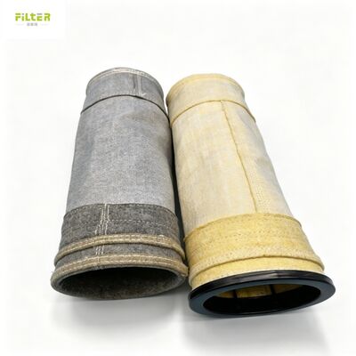 Qualität  Manufacture High temperature PPS aramid fiberglass dust filter bag for baghouse Fabrik
