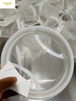 25 Mikrometer kundengebundene Nylonwasser-Filtrations-Tasche mit Plastikring