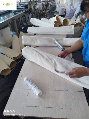 Filtertüte SS304 Snapband Aramid Nomex mit Nähgarn PTFE