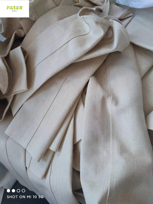 Filtertaschen 500GSM~550GSM Nomex Aramid mit hohem transparentem Silikon-Kleber