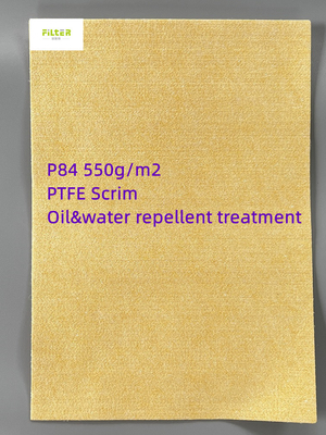 Staub-Kollektor der hohen Temperatur P84 PTFE Mesh Industrial Filter Cloth For