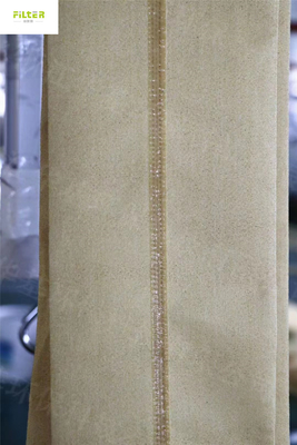 Industrielle Filtertaschen Nomex Aramid mit Silikonkleber der hohen Temperatur