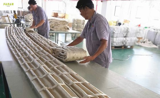 Taschenart Staubsammler Filterbeutel Polyester Nomex gefaltete Filtersocken