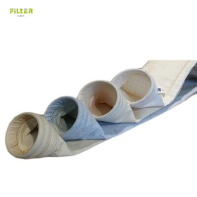 Heat Set Polyester Nomex Filter Bag for Industrial Dust Filtration Applications Offering Superior Air Permeability and High Temperature Resistance
