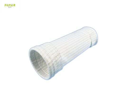 Heat Set Polyester Nomex Filter Bag for Industrial Dust Filtration Applications Offering Superior Air Permeability and High Temperature Resistance