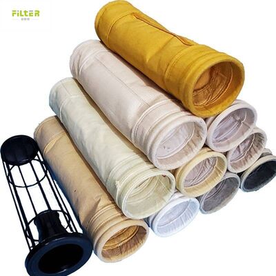 Langlebige Filtertüten aus Filter aus Nadel-Phoned Polyesterfilz mit verstärktem Boden für industrielle Staubsammel- und Filtrationssysteme