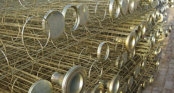 Edelstahl-Kohlenstoffstahl Staubabsaugungs-Filtertüte-Käfig Organo Silikon galvanisierter