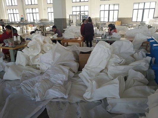 Kundengebundene Reißverschluss-weißes Polyester-flüssige Filtertüte für Wasserbehandlung