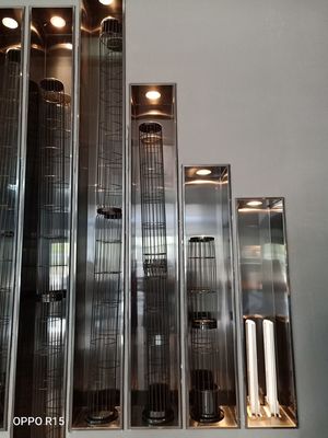 Stern gefaltete Polyester-Filtertüte 450GSM 550GSM für Staub-Kollektor-Systeme