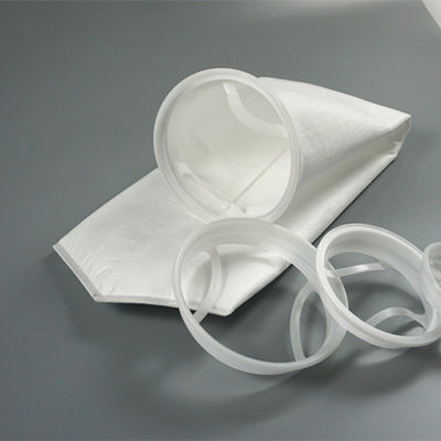 Polyester 200 Mikrometer-hängende Schleife Nylon-Mesh Filter Bags mit Stahlring