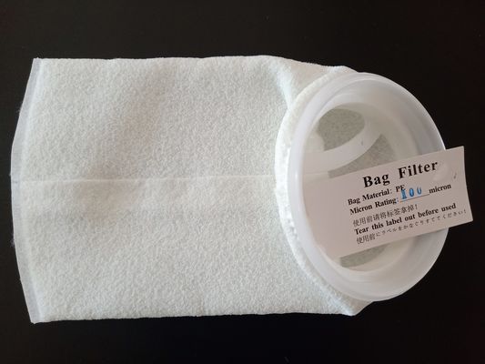 Hängender Schleifen-nähender Nylon-60 Mikrometer Mesh Filter Bags mit Plastikring