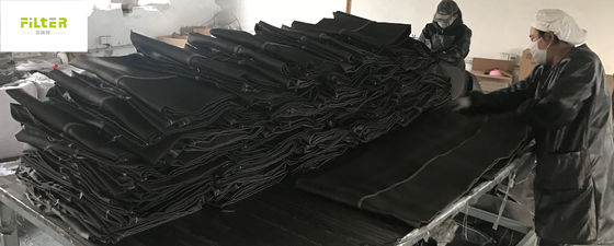 Schwarze Fiberglas-Filtertüte für Zementfabrik-Korrosionsbeständigkeit