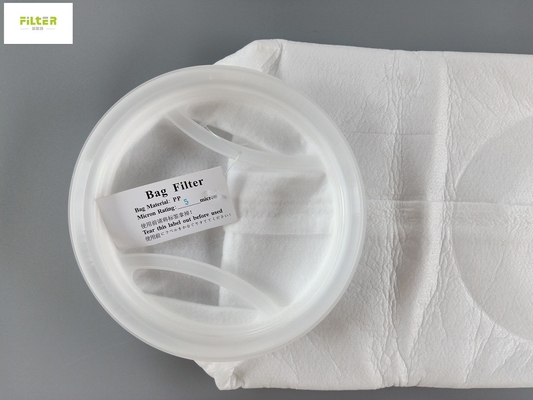 Heiße flüssige Filtertüte der Schmelzepp. 5 Mikrometer mit Plastikring