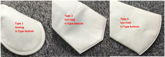 Wasser/Öl-/PET flüssige Filtertüte mit Plastik-Ring Alkali Resistance